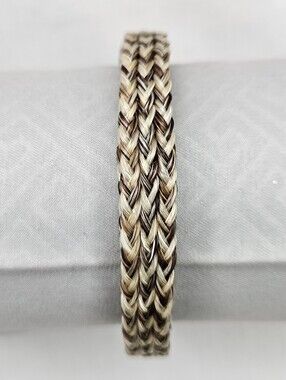 Vintage Western Braided Natural Horsehair Adjustable Sliding Knot Bracelet